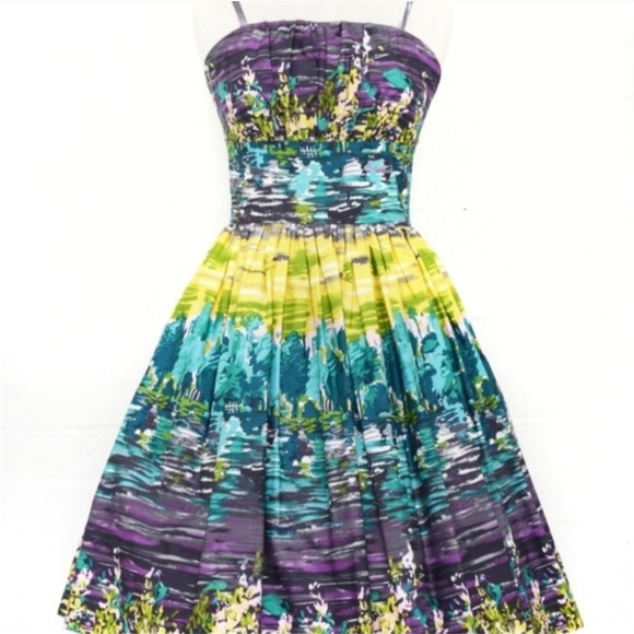 NWOT Retrospec'd Sundress Lake pinup retro rockabilly swing dress AUS 16 US 12 - Picture 4 of 4